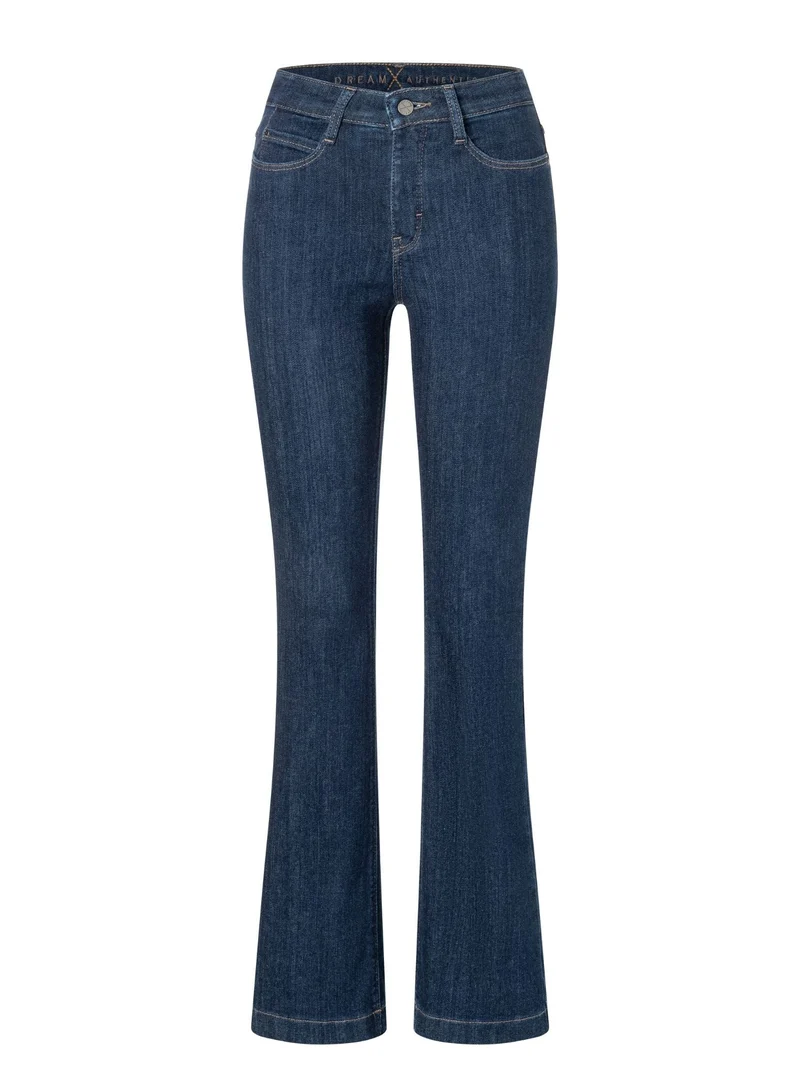 MAC JEANS - DREAM BOOT, Mid Waist, Mega flex Denim Light Bootcut Jeans, Dark Blue