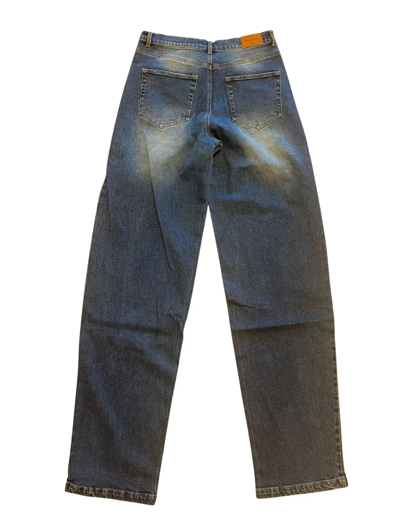 Bogilvy- KAYA, High-Rise, Baggy - Barrel, Mid Blue