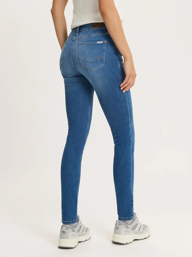 CROSS JEANS - ALAN, Skinny Fit, Mid-Waist, Mid Blue