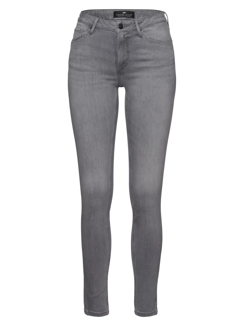 CROSS JEANS - ALAN, Skinny Fit, Mid-Waist, Anthracite