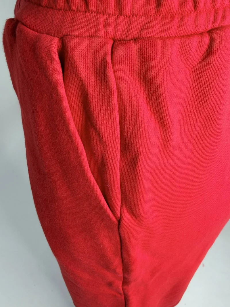 BOGILVY - STELLA, Straight Fit, Sweatpants, High Rise, Red