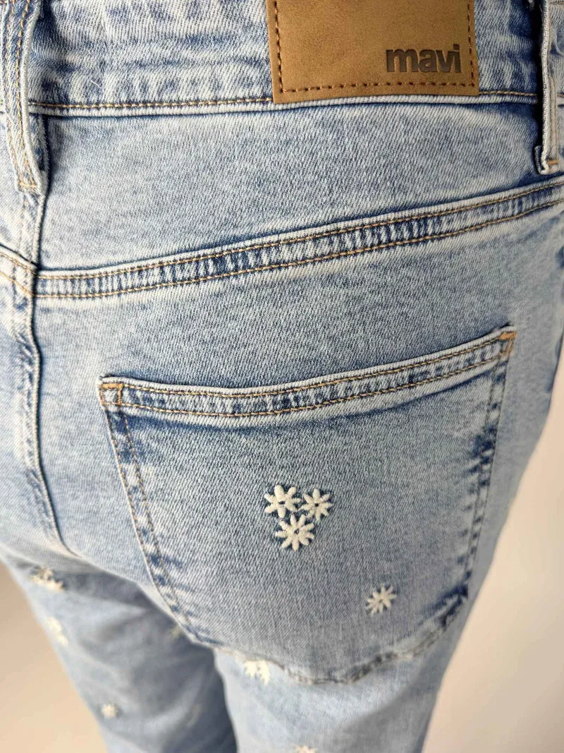 MAVI - New York, Straight Fit, High-Waist, Light Blue Denim