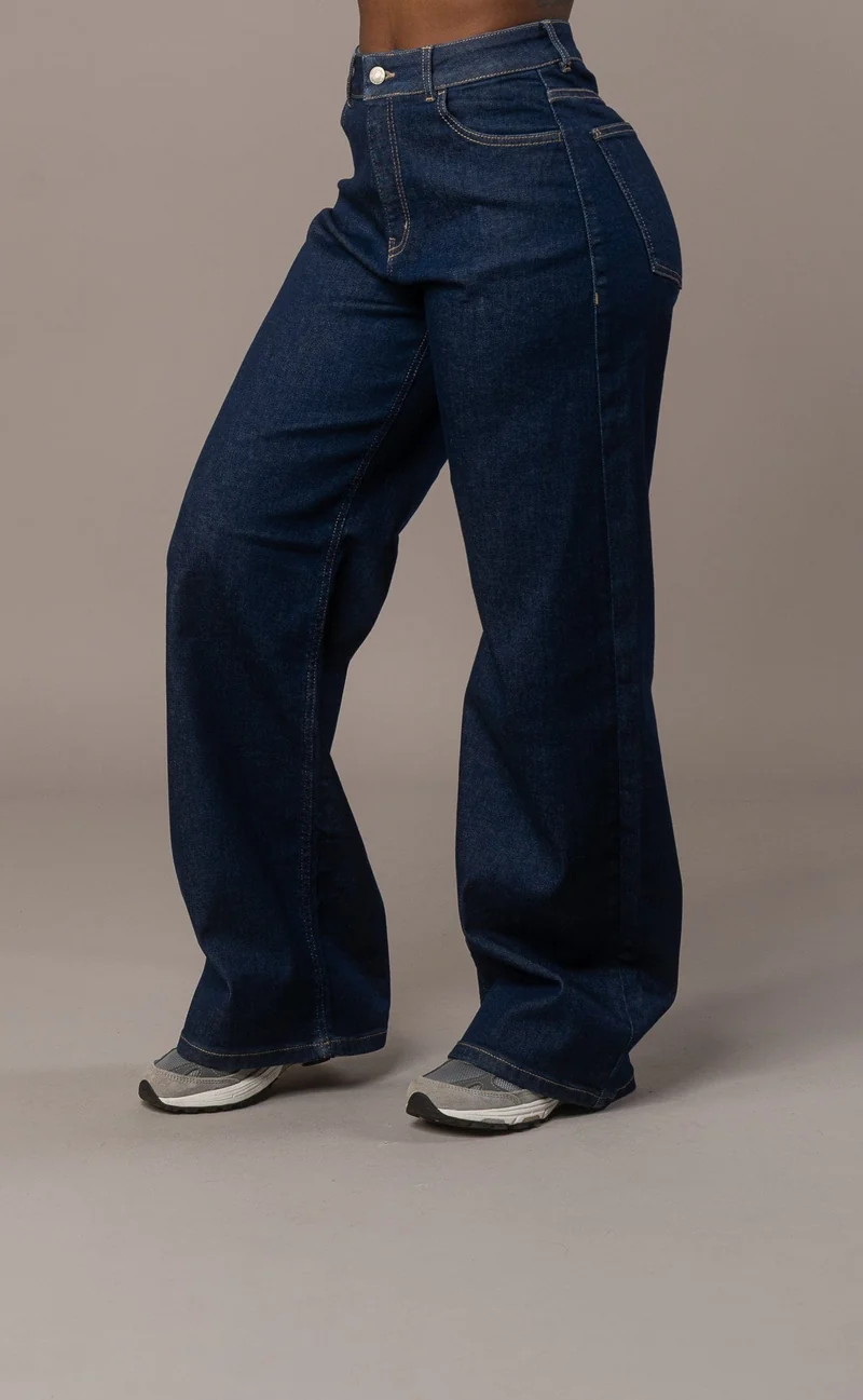 Womens Baggy Fitjeans - Dark Blue