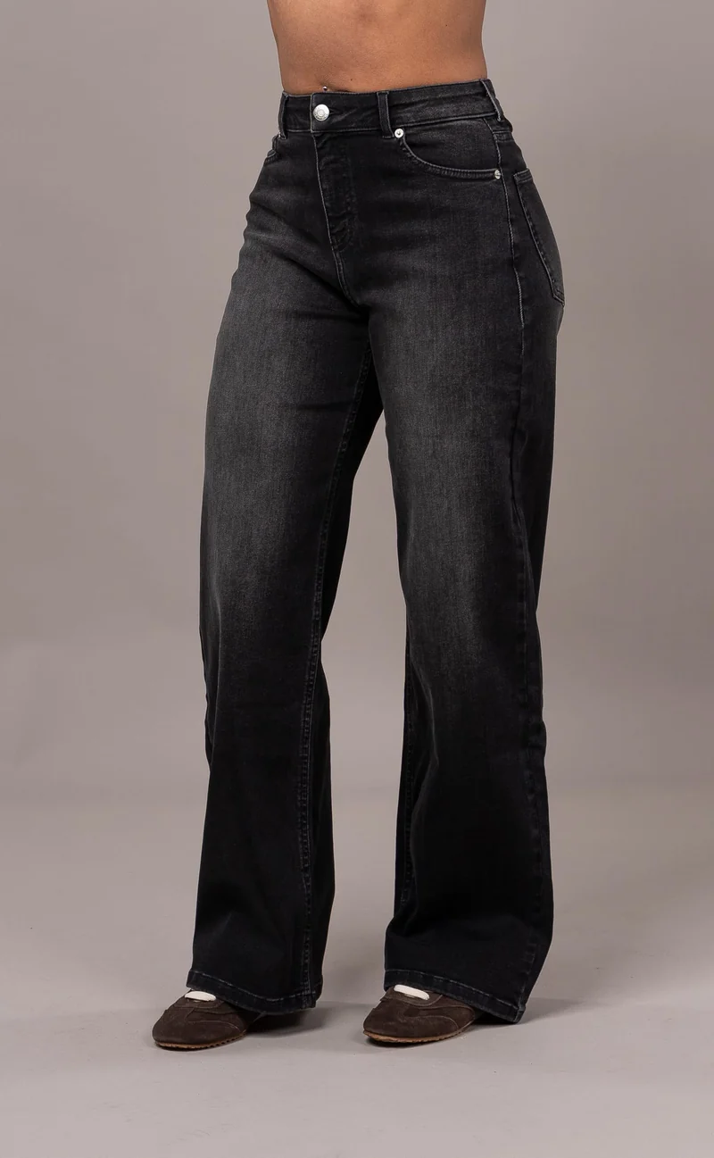Womens Baggy Fitjeans - Worn Black