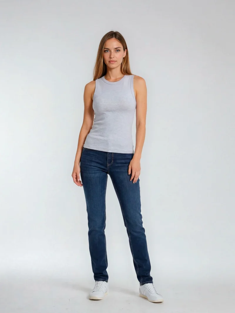 MAC - MELANIE, Straight Fit, High-Waist, New Basic Wash