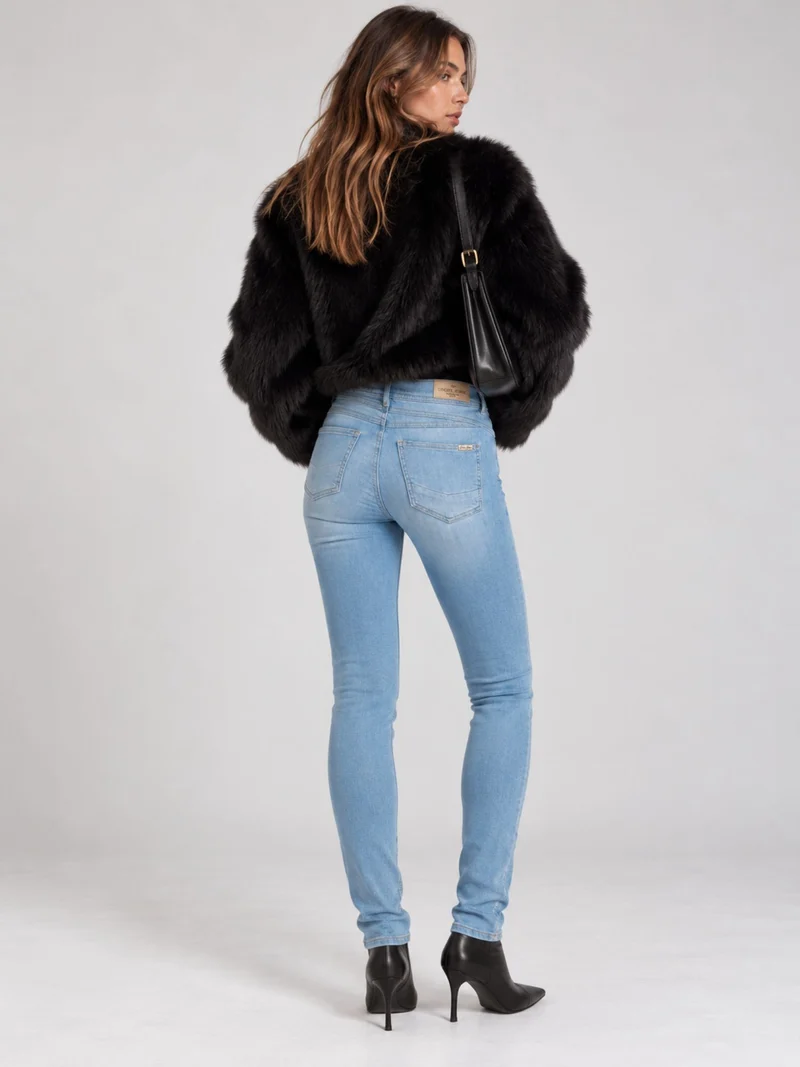 CROSS JEANS - JUDY, Skinny Fit, High-Waist, Light Blue