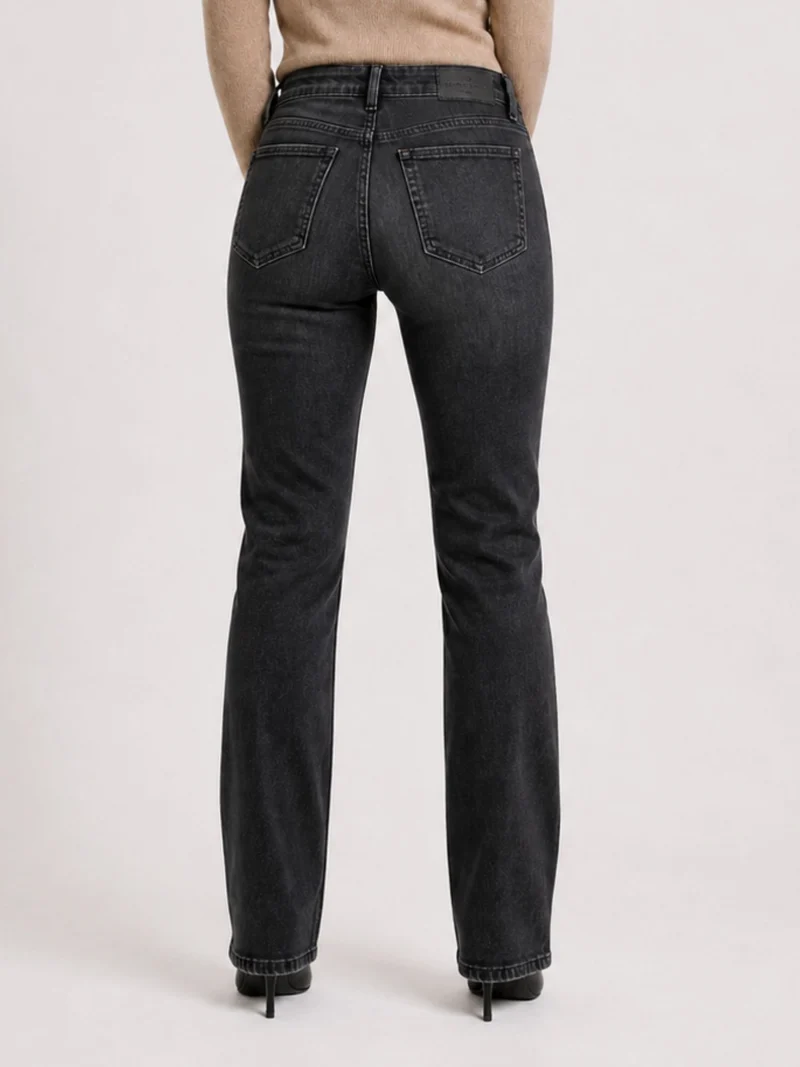 CROSS JEANS - ROSE Jeans, Straight Fit, Mid-Waist, Black
