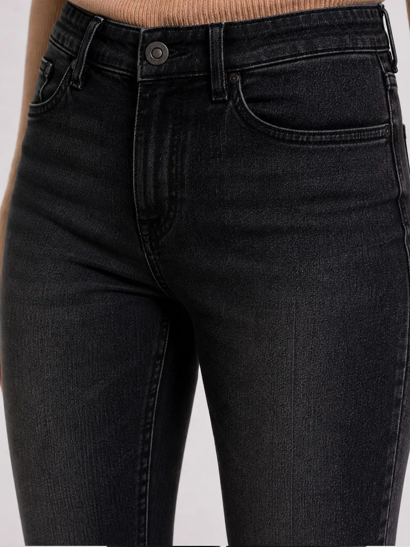 CROSS JEANS - ROSE Jeans, Straight Fit, Mid-Waist, Black