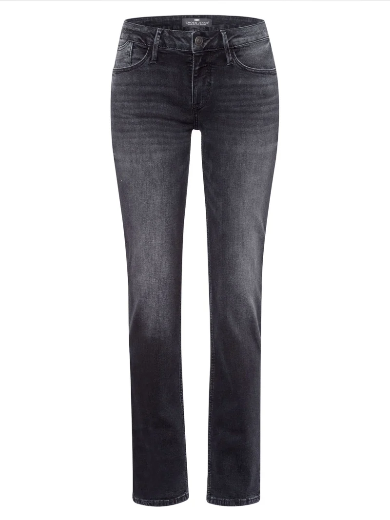 CROSS JEANS - ROSE Jeans, Straight Fit, Mid-Waist, Black