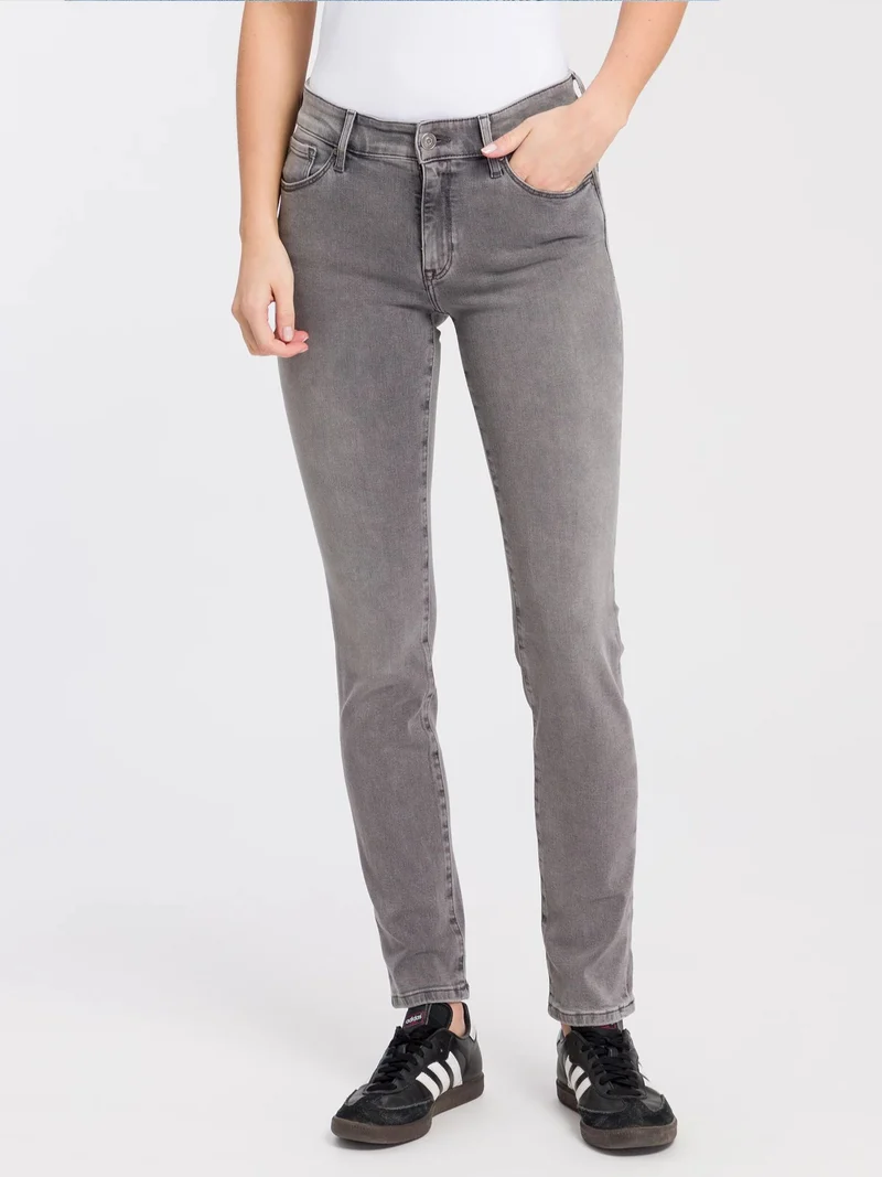CROSS JEANS - ANYA Jeans, Slim Fit, High-Waist, Grey