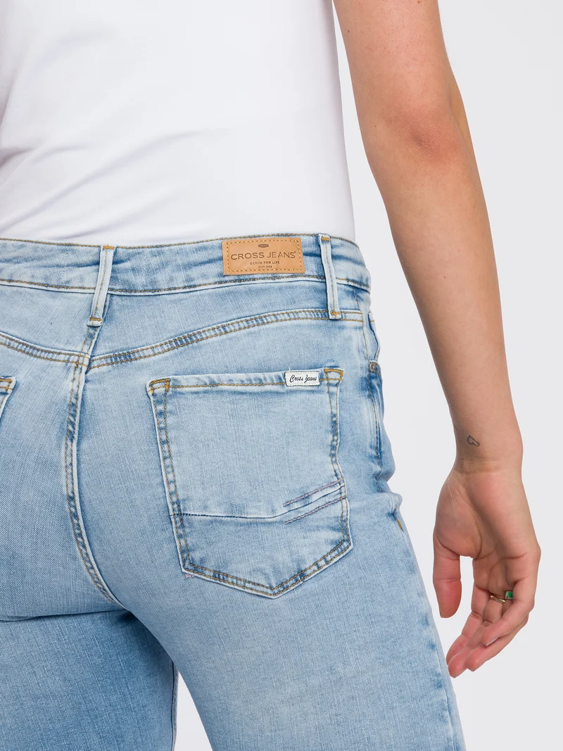 CROSS JEANS - ALAN, Skinny Fit, Mid-Waist, Light Mid Blue Used