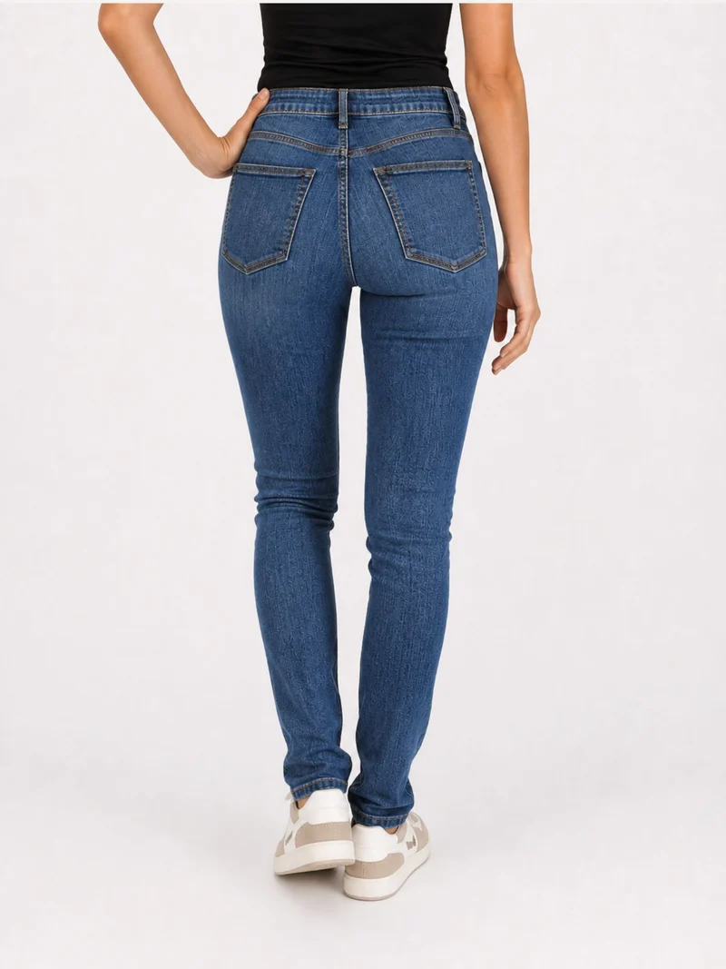 CROSS JEANS - ALAN, Skinny Fit, Mid-Waist, Sky Blue Used