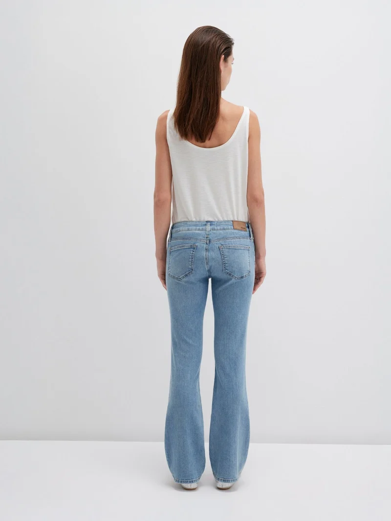 MAVI - Bella, Mid-Waist, Slim Bootcut, Brushed STR