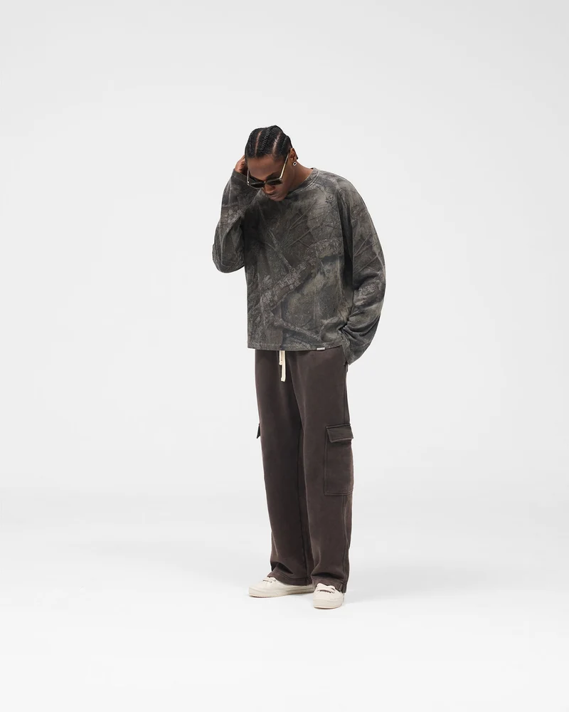 Initial Cargo Sweatpants - Coffee