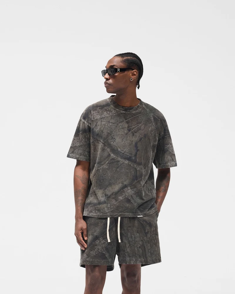 Initial Overdye Realtree® Oversized T-Shirt - Overdyed Black