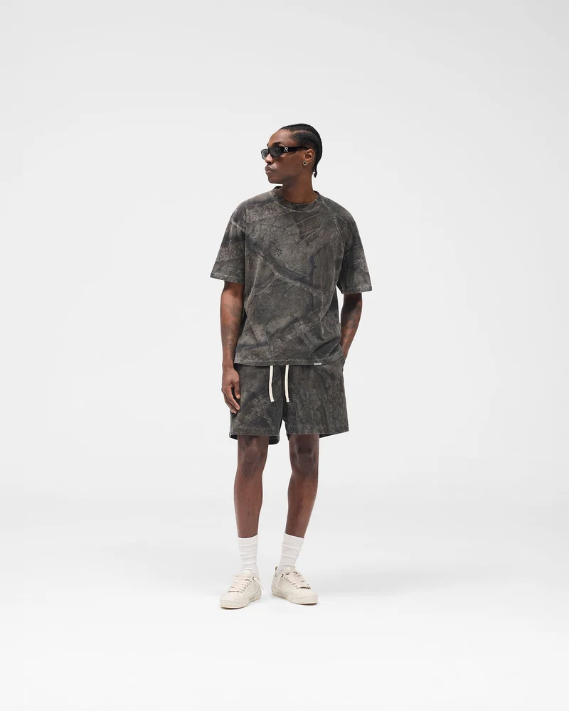 Initial Overdye Realtree® Oversized T-Shirt - Overdyed Black