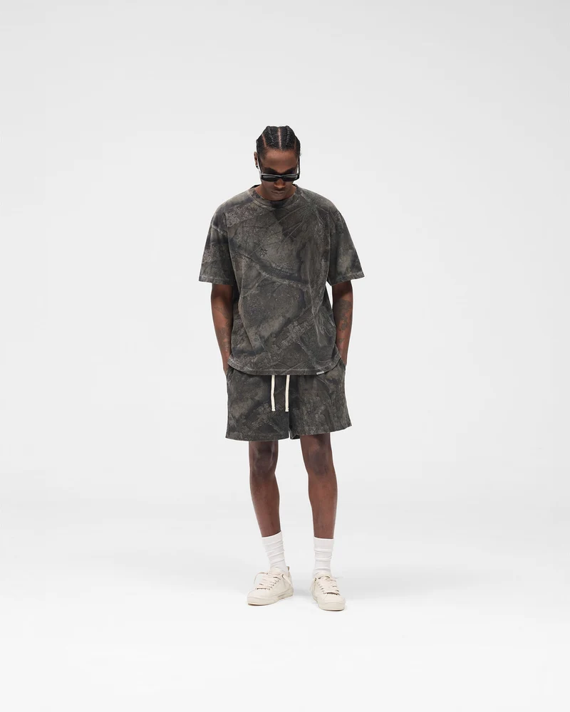 Initial Overdye Realtree® Oversized T-Shirt - Overdyed Black
