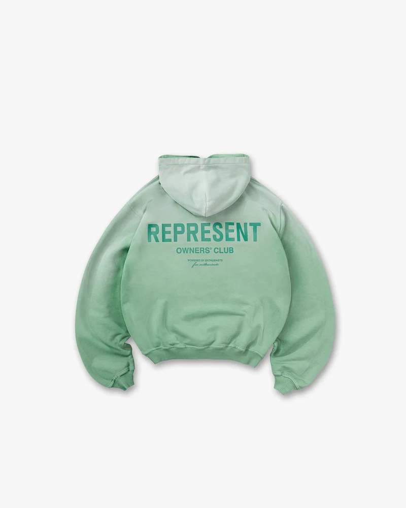 Represent Owners Club Hoodie - Washed Aloe