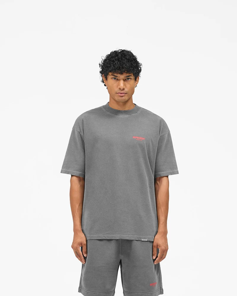 Represent Owners Club T-Shirt - Washed Black