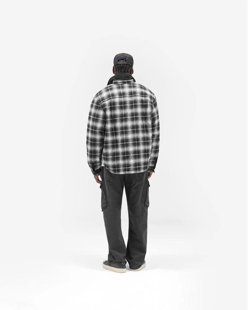 Logo Quilted Shirt - Black