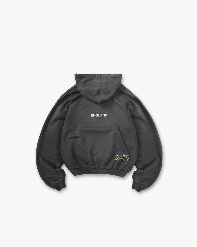 Enemy Hoodie - Washed Black