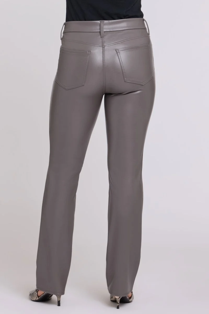 Faux Leather Marilyn Straight Sculpt-Her™ Pants | Falcon