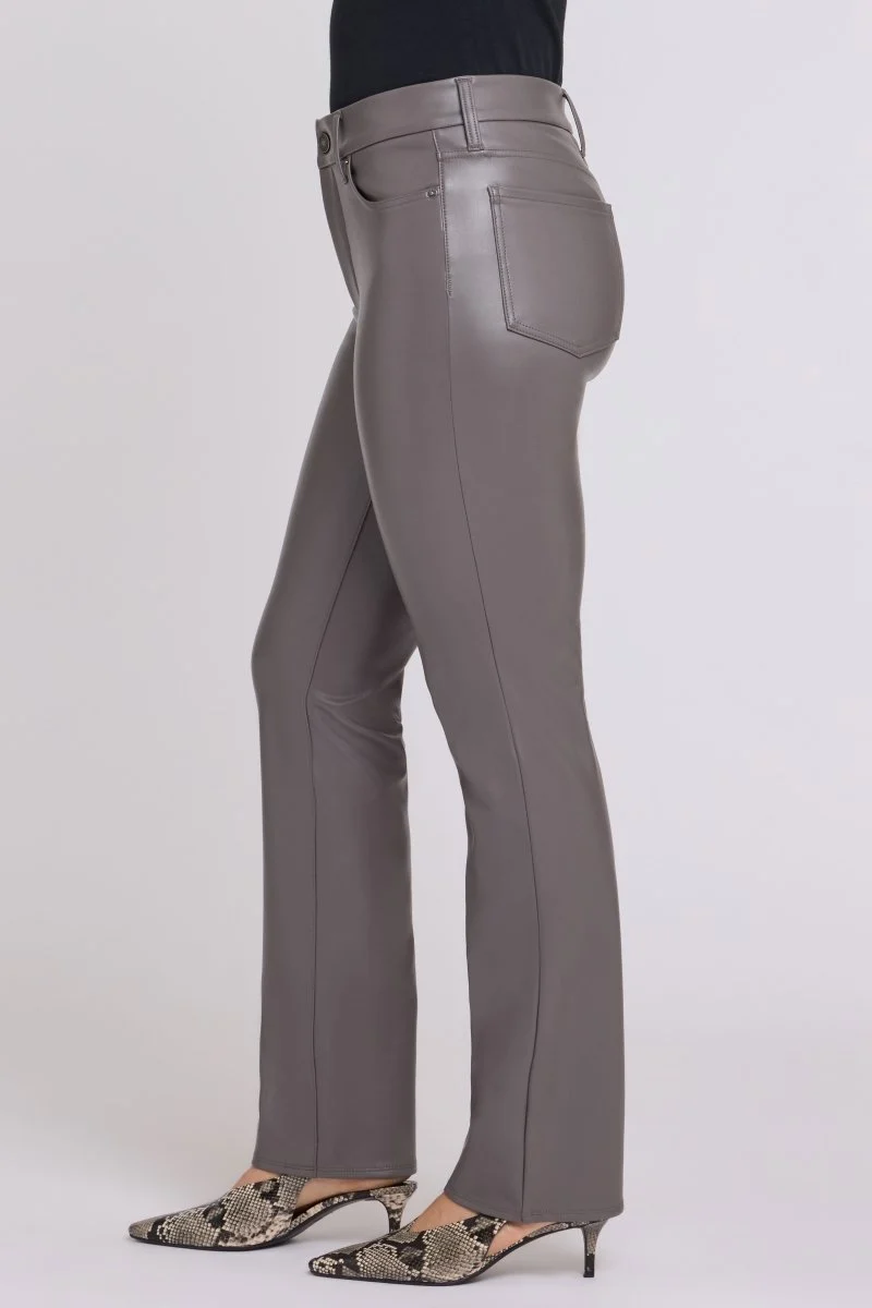Faux Leather Marilyn Straight Sculpt-Her™ Pants | Falcon