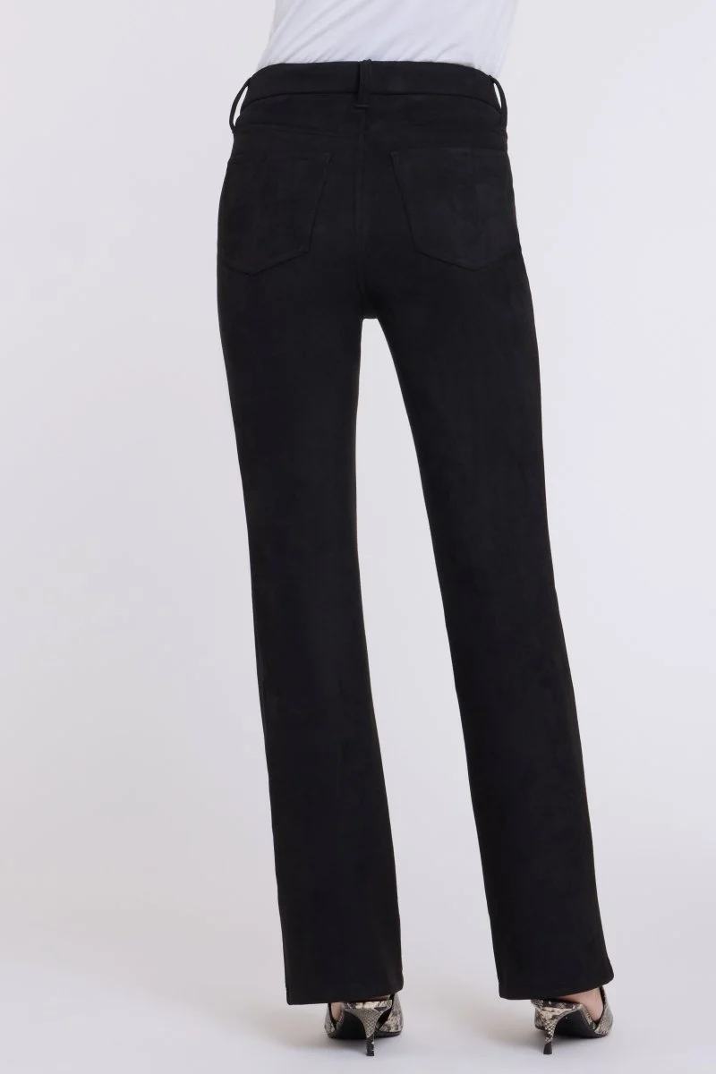 Brooklyn Bootcut Hose aus Velourslederimitat Sculpt-Her™ Kollektion | Black