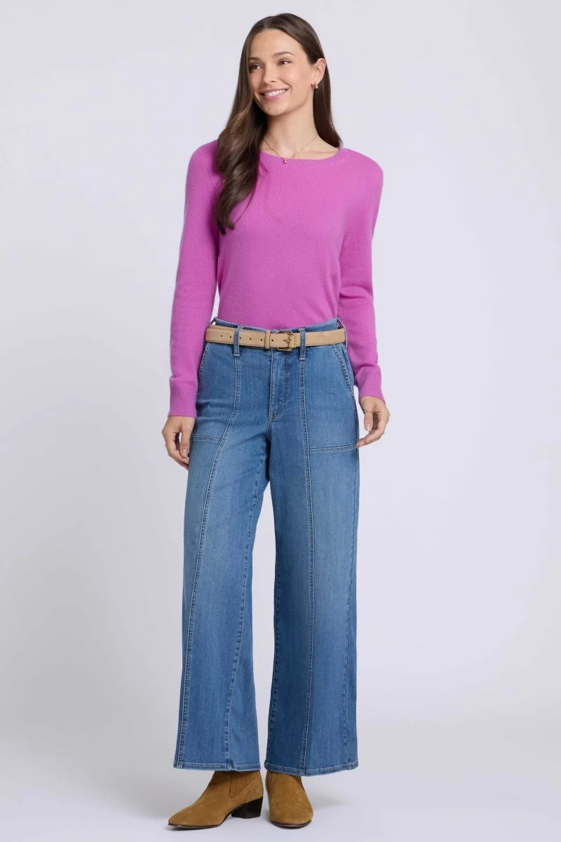 Waist-Match™ Simone Wide Leg Jeans Mit Hohem Bund | Redwood