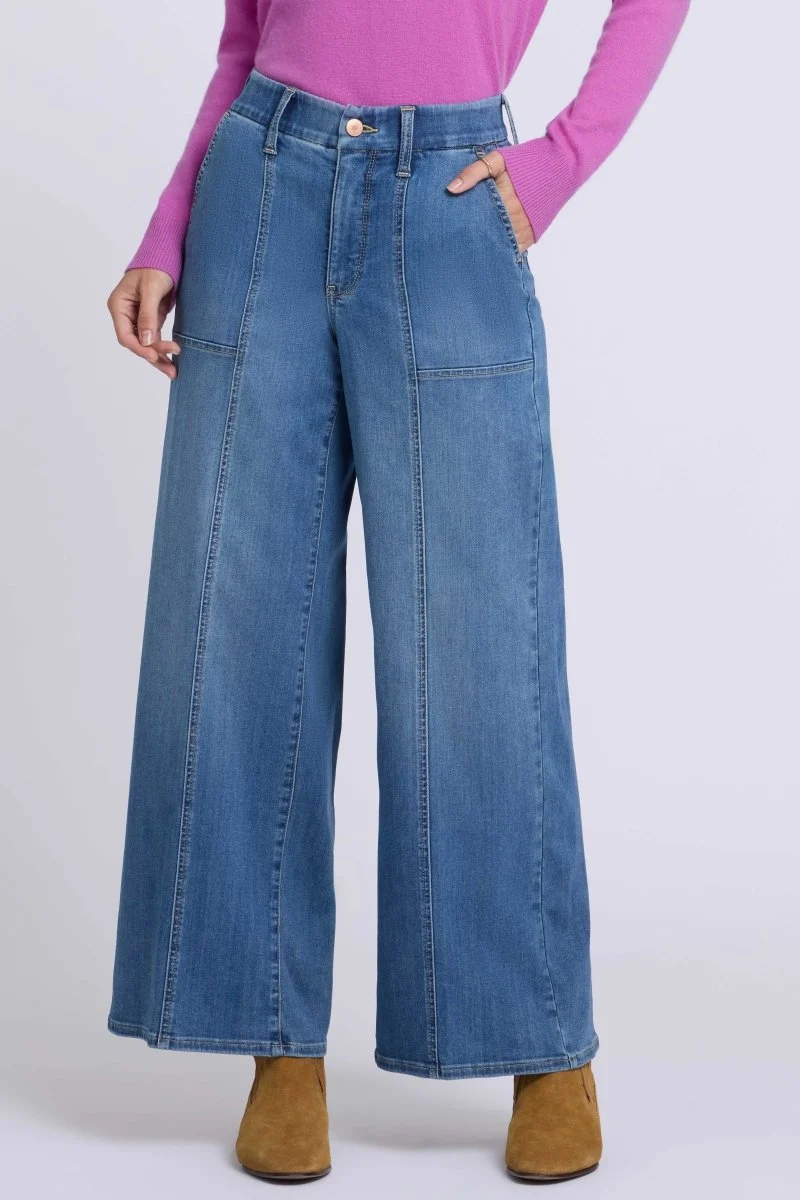 Waist-Match™ Simone Wide Leg Jeans Mit Hohem Bund | Redwood