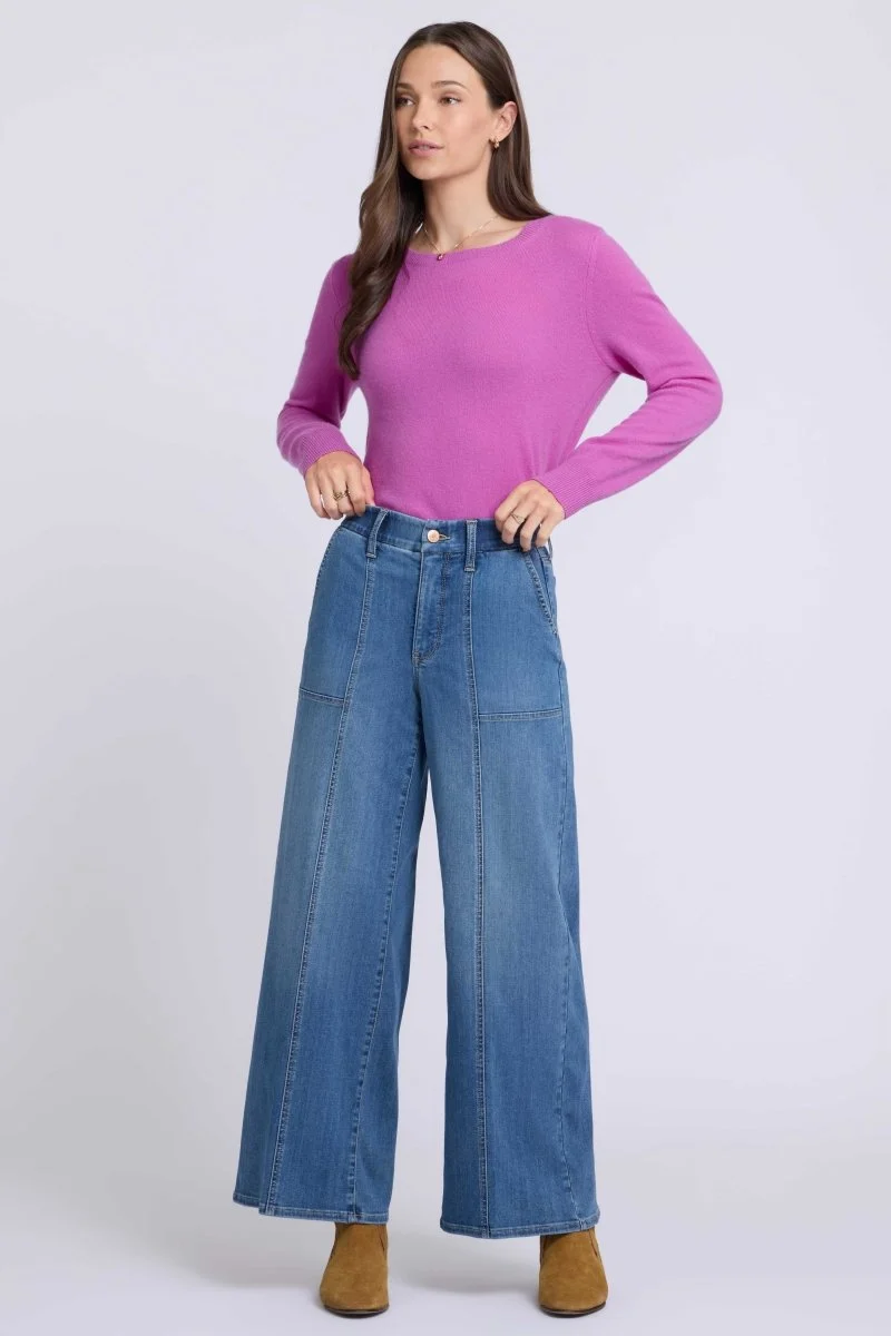 Waist-Match™ Simone Wide Leg Jeans Mit Hohem Bund | Redwood