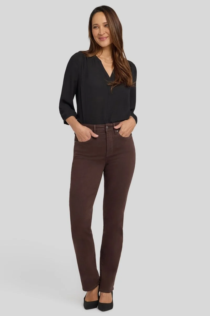 Marilyn Straight Jeans | Bitter Chocolate