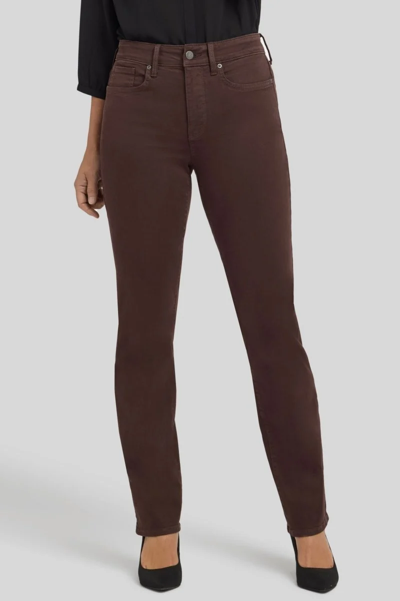 Marilyn Straight Jeans | Bitter Chocolate