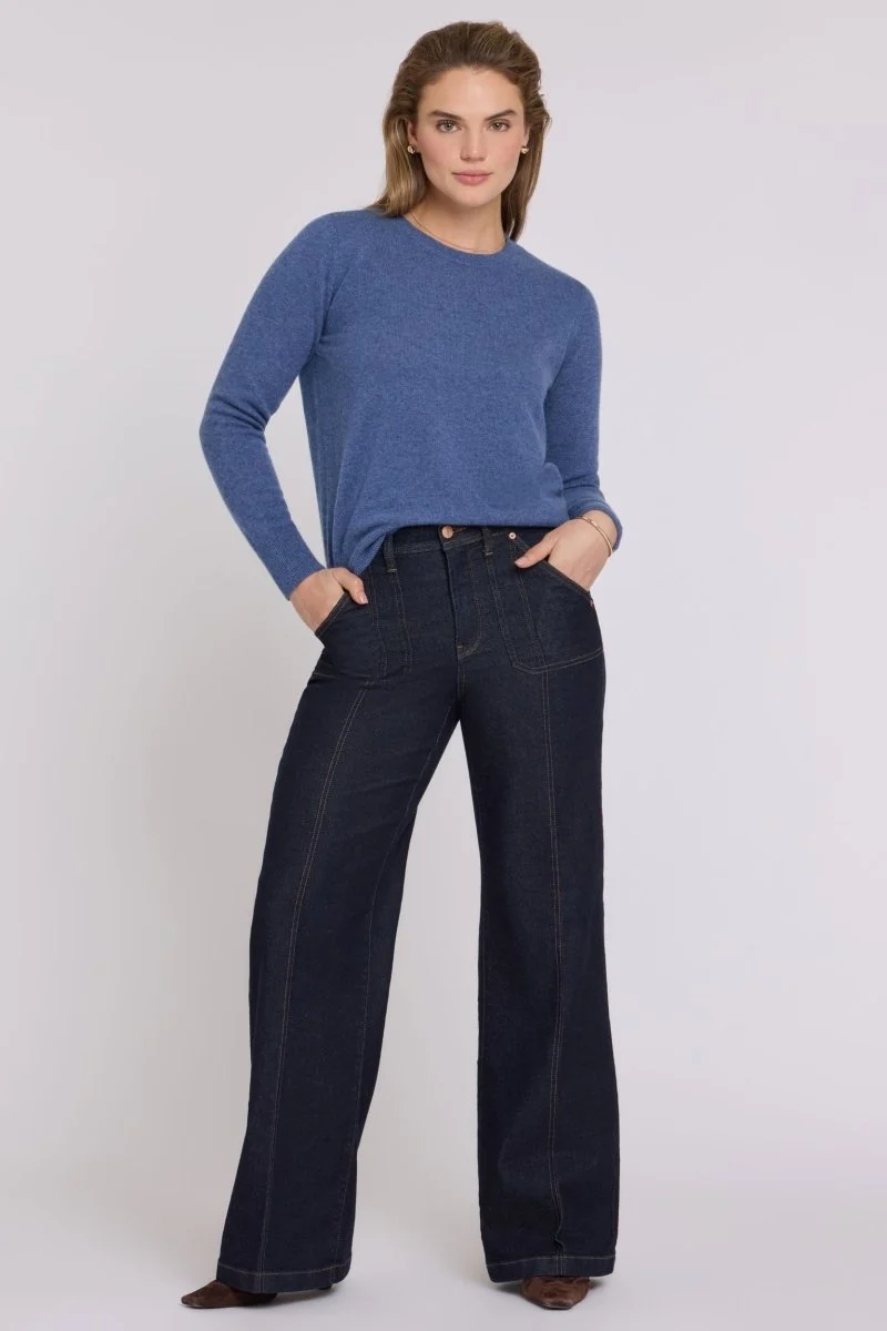 NYDJ Mia Palazzo Jeans Mit Hohem Bund | Rinse