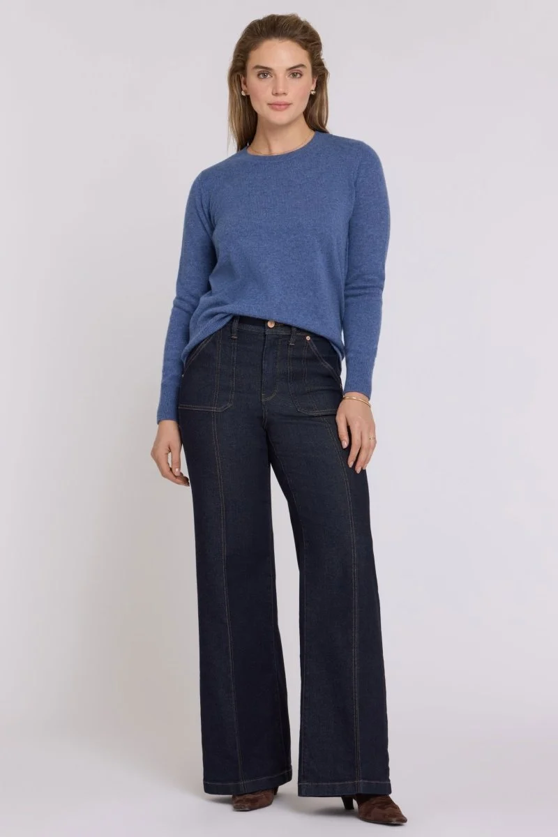 NYDJ Mia Palazzo Jeans Mit Hohem Bund | Rinse