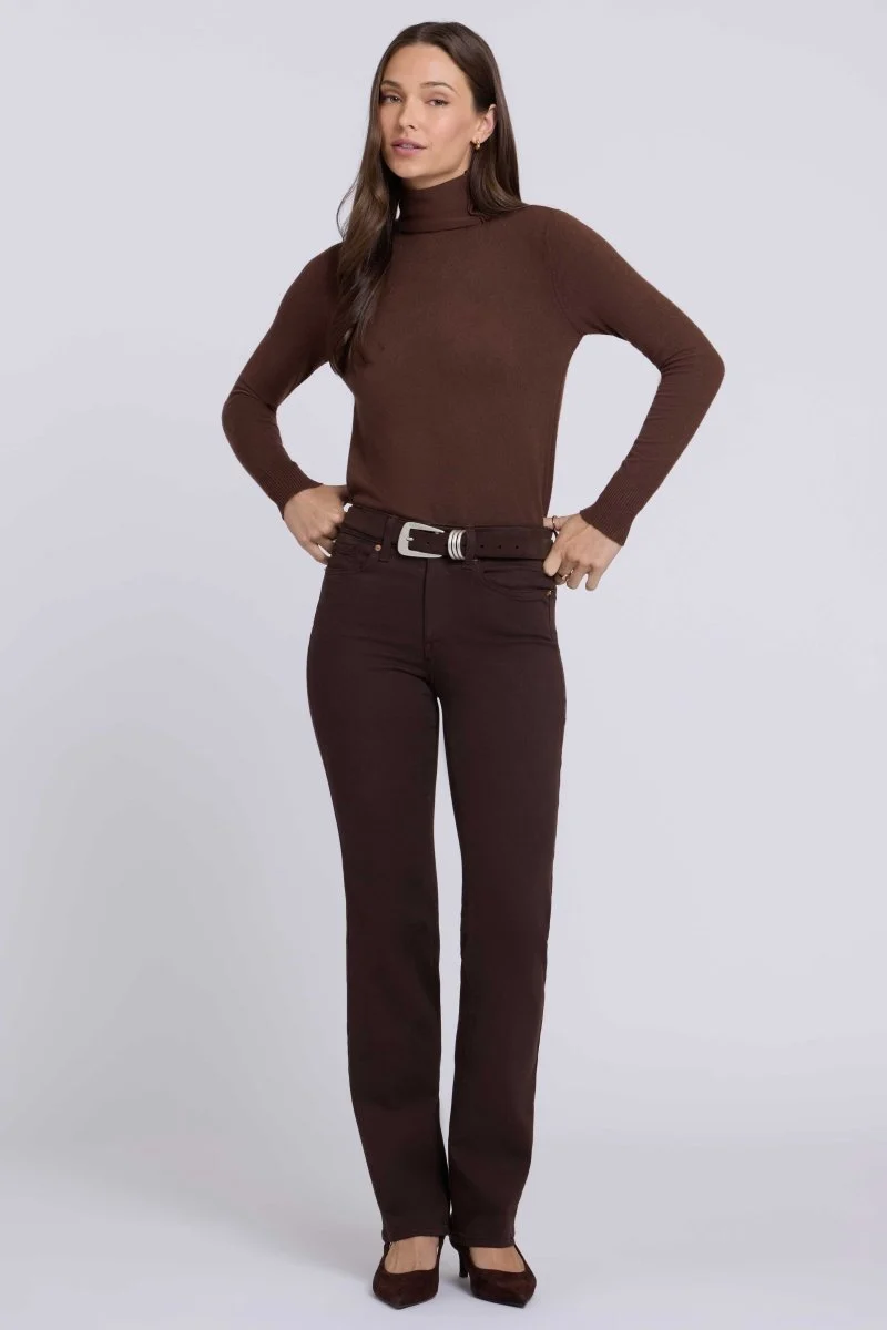Marilyn Straight Jeans aus Sure Stretch® Denim | Bitter Chocolate