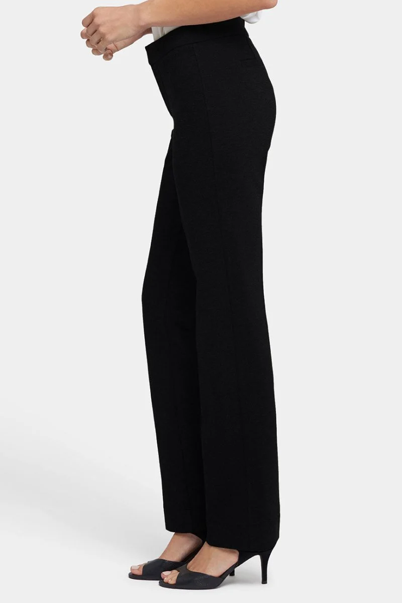 Slim Trouser Pants In Petite In Ponte KnitÜbersetzung:Slim Trouser Pants In Petite In | Black