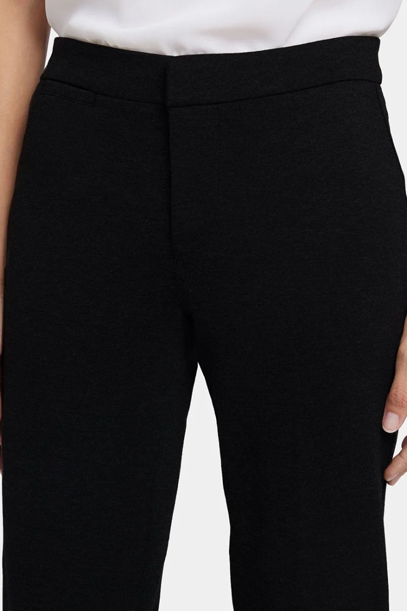 Slim Trouser Pants In Petite In Ponte KnitÜbersetzung:Slim Trouser Pants In Petite In | Black