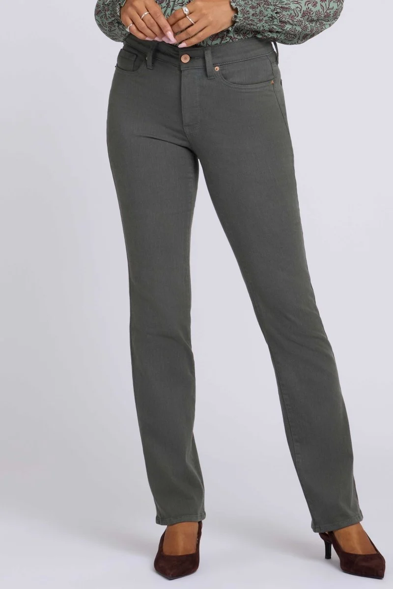Marilyn Straight Jeans aus Sure Stretch® Denim | True Olive
