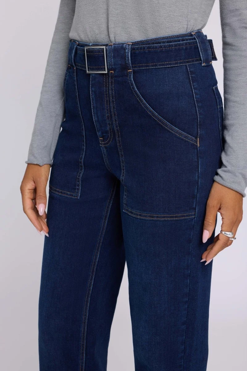 Kasey Stovepipe Jeans mit Extra High Waist | Halcyon