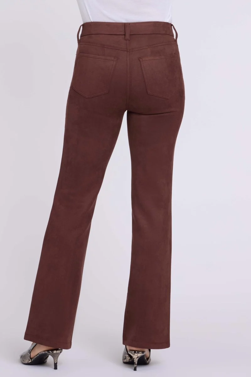 Brooklyn Bootcut Hose aus Velourslederimitat Sculpt-Her™ Kollektion | Chocolate Fondant