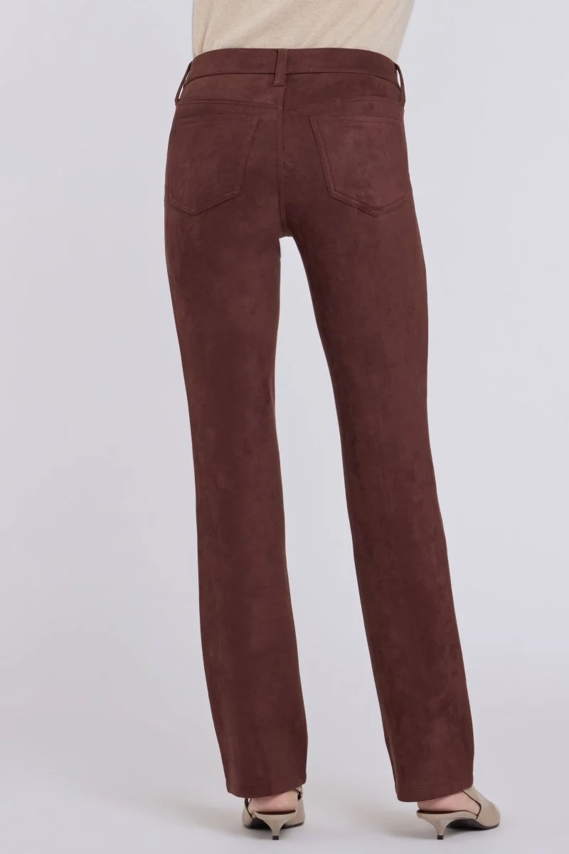 Marilyn Straight Hose aus Velourslederimitat – Sculpt-Her™ Kollektion | Chocolate Fondant