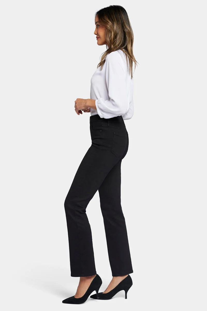 Ellison Straight Jeans mit hoher Taille | Black