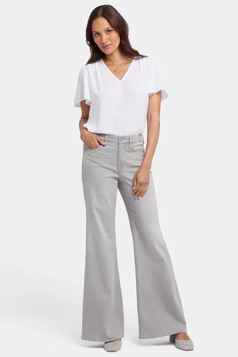Mia Palazzo Jeans mit hoher Taille | Grenada Mist