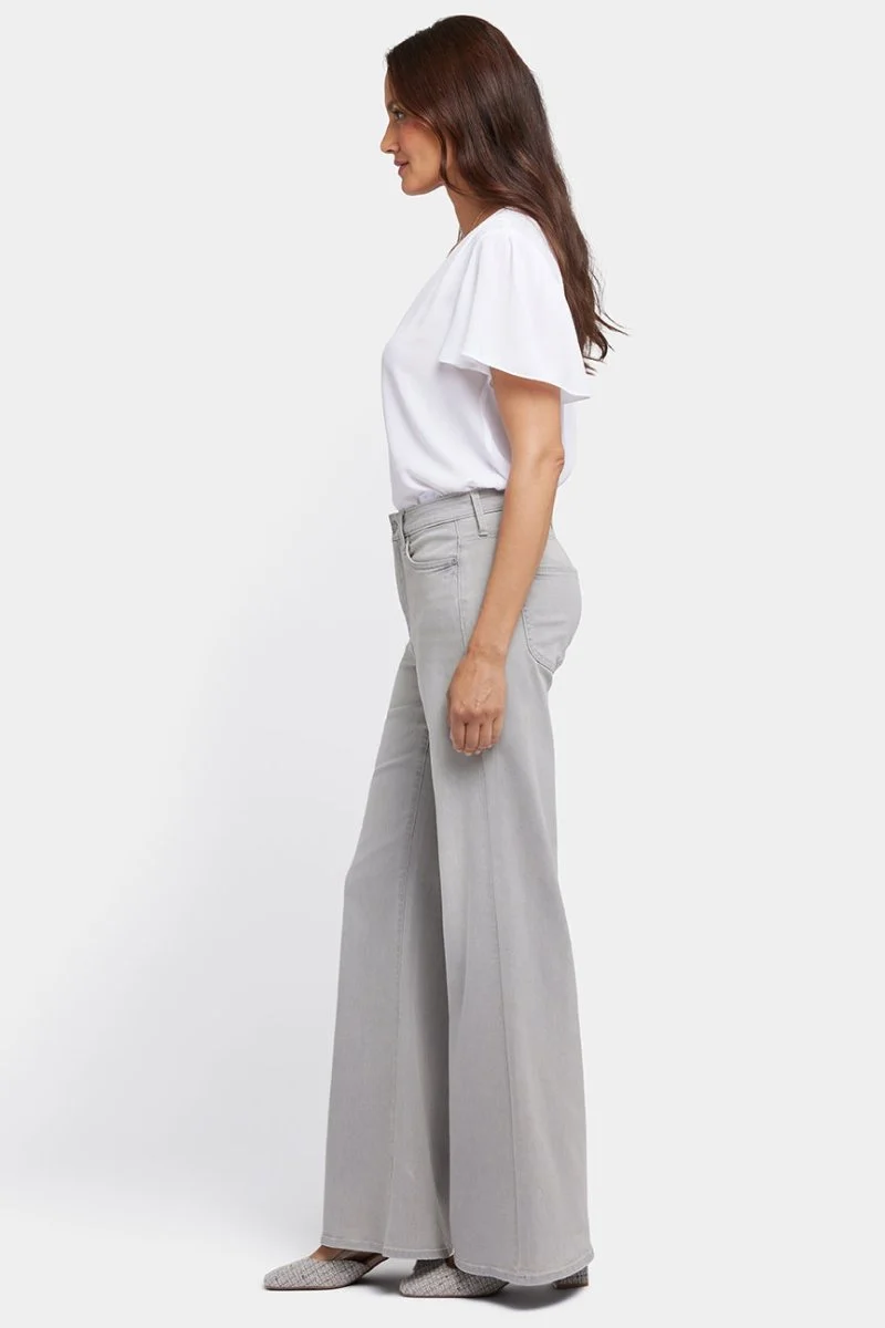 Mia Palazzo Jeans mit hoher Taille | Grenada Mist