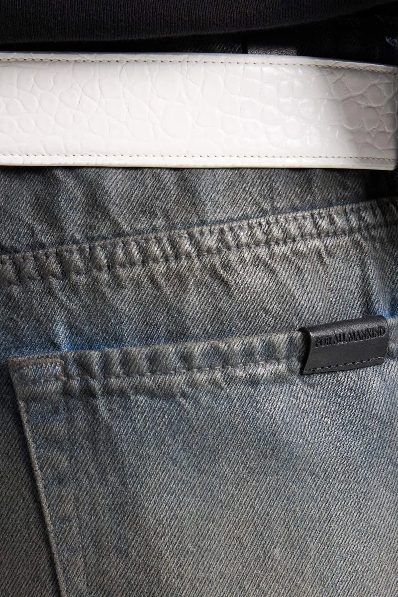 ASYMETRIC MINI SKIRT in Denim Nolita