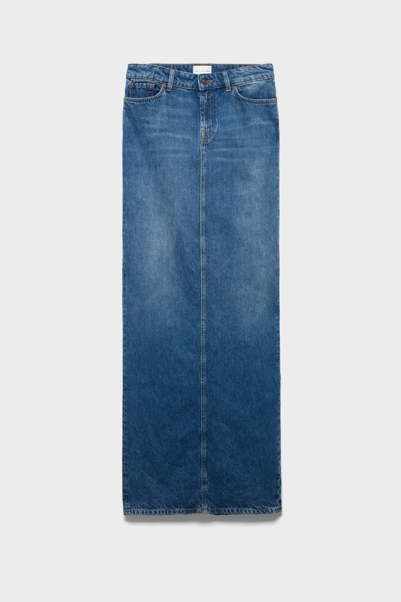 FULL LENGTH SKIRT in Denim Midtown