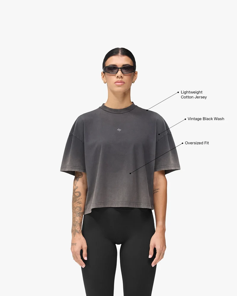 247 Fallen Angel T-Shirt - Vintage Black