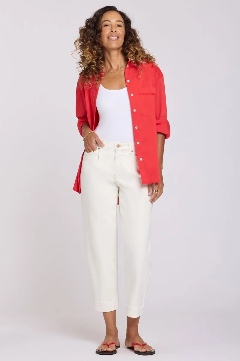 Balloon Ankle Jeans | Vintage White
