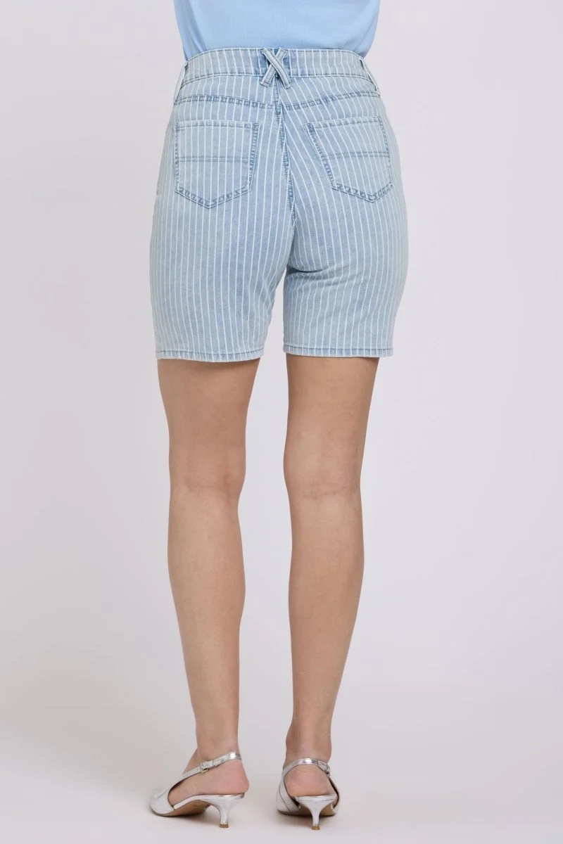 Erin Denim Shorts | Azure Stripe